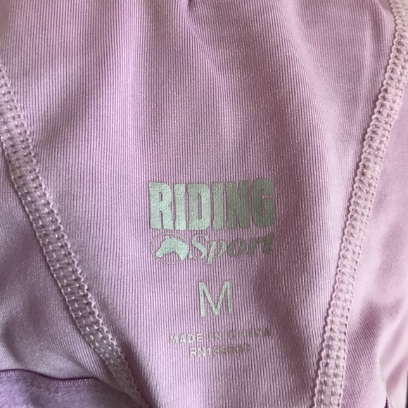 Girls lavender Equestrian Riding Sport Top - Picture 4 of 4